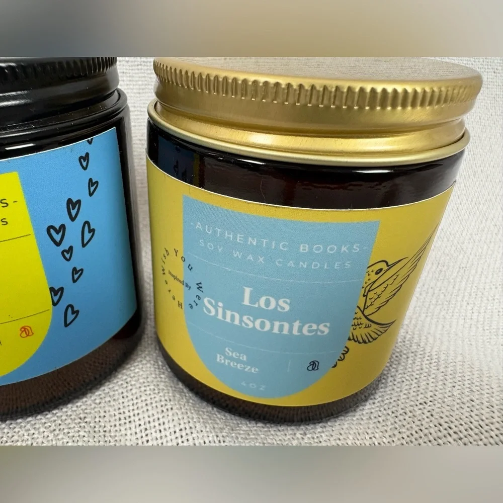 Authentic Books‎ Soy Candle Lot of 3 Book Lover Candles - Picture 4 of 5